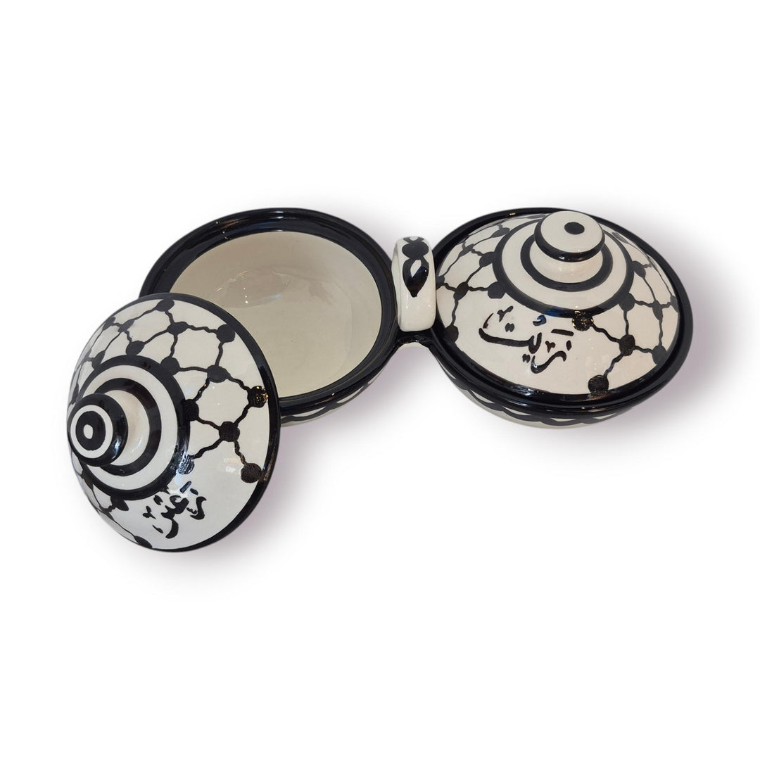 Zeit and Zaatar Server with lid (Made in Palestine)