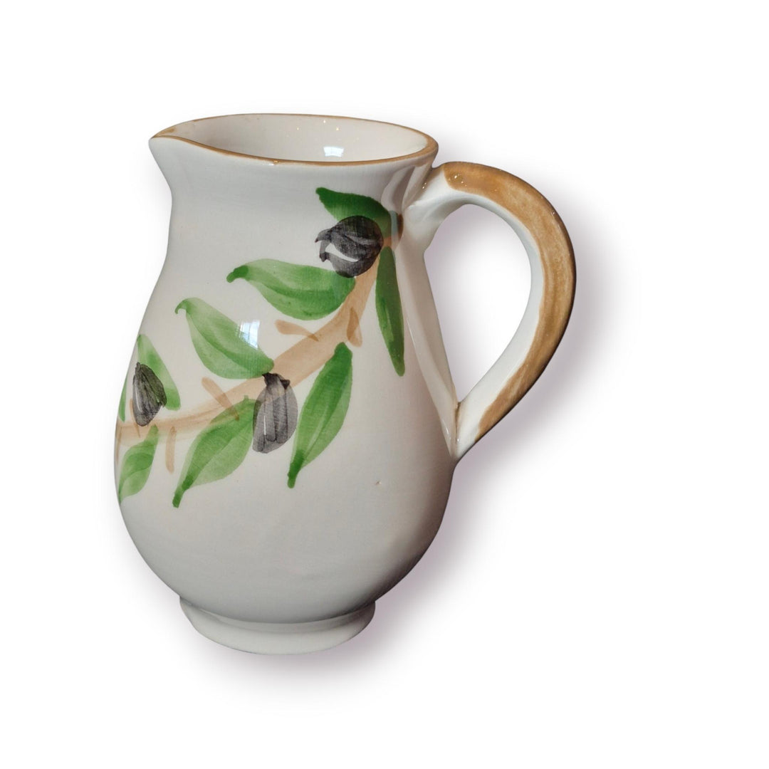 NJubeil: Small Ceramic Creamer Pitcher with Spout