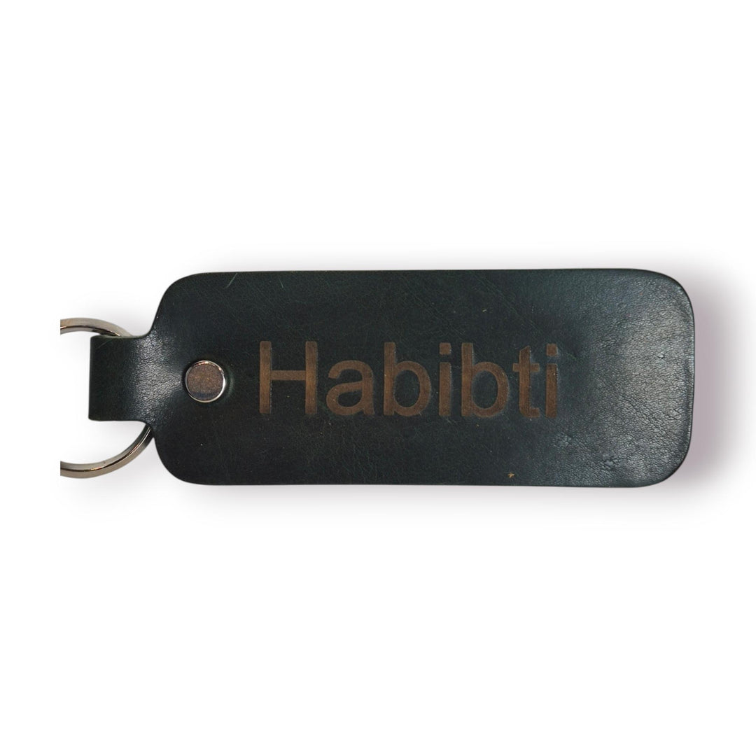 Habibti Leather Keychain