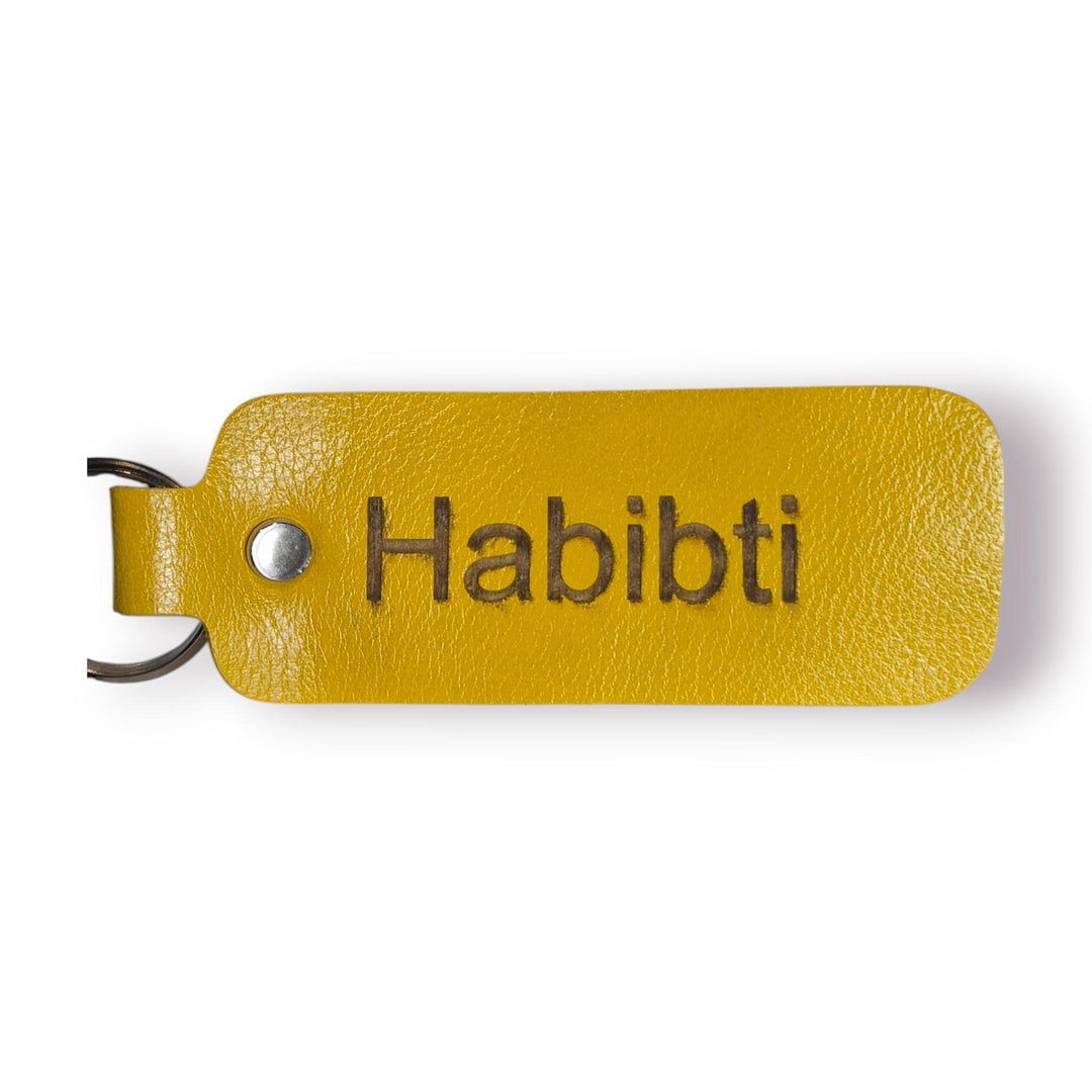Habibti Leather Keychain