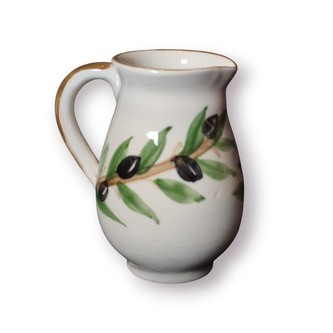 NJubeil: Small Ceramic Creamer Pitcher with Spout