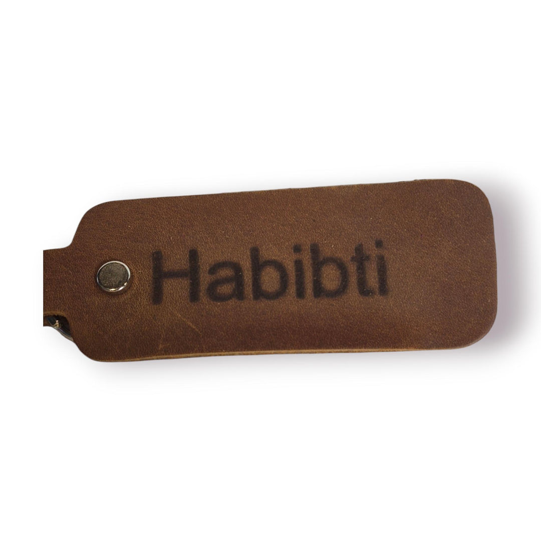 Habibti Leather Keychain
