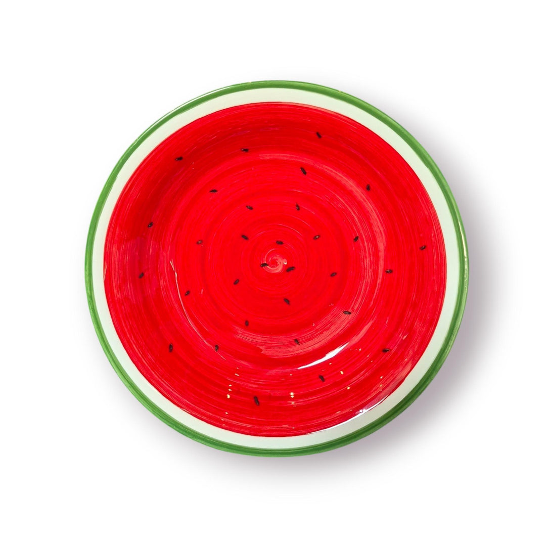 NJubeil: 13in Round Serving Platter - Watermelon