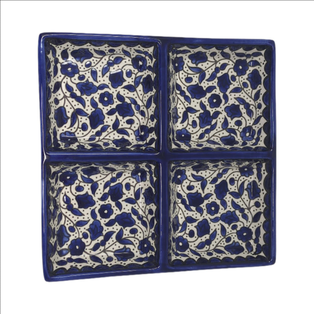 4 Section Square Serving Platter