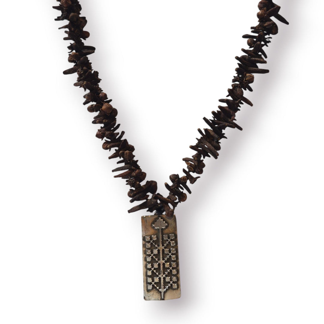 Clove Necklace with Silver Tree of Life Pendant
