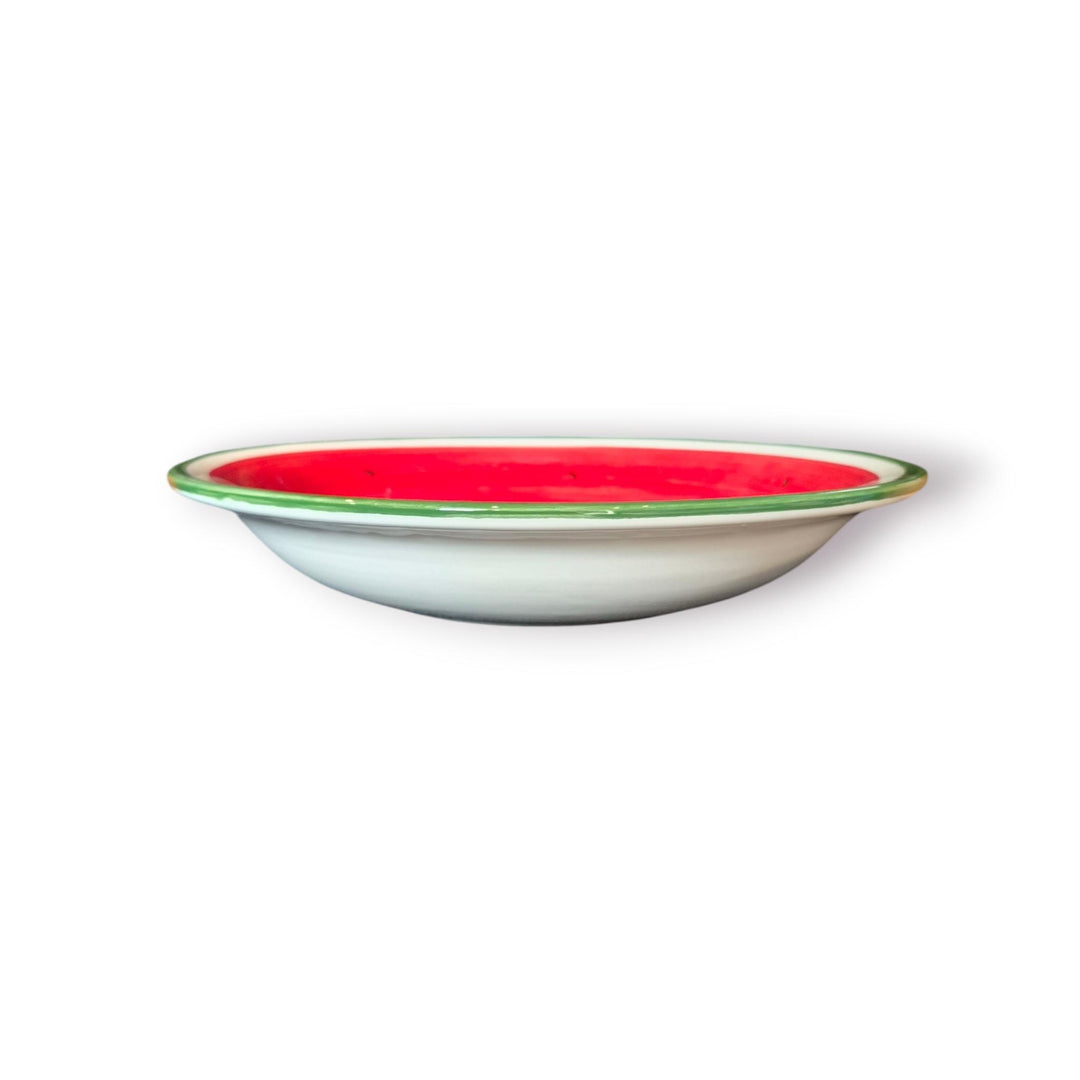 NJubeil: 13in Round Serving Platter - Watermelon
