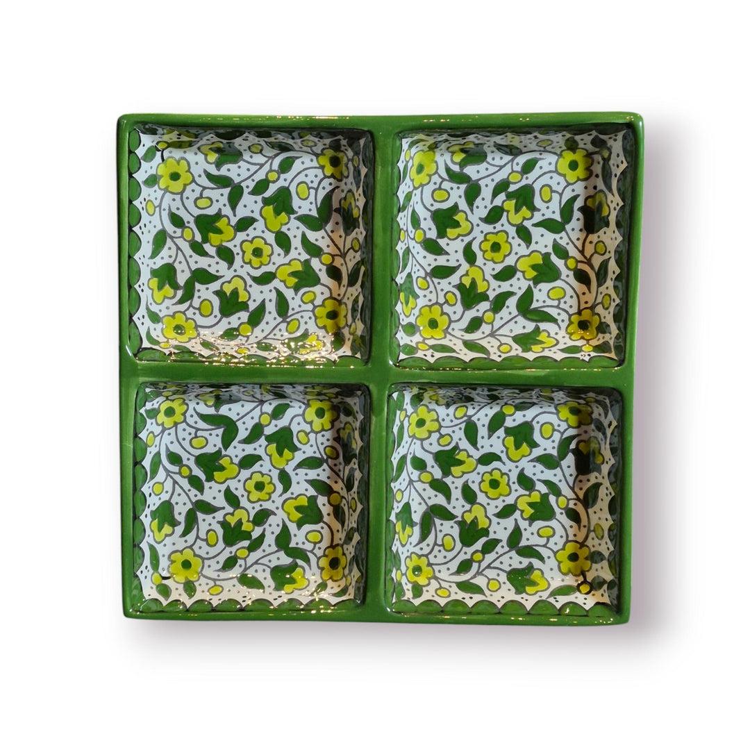 4 Section Square Serving Platter