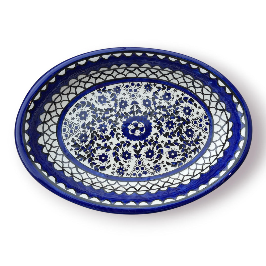 Medium Shallow Oval serving platter (Made in Palestine)