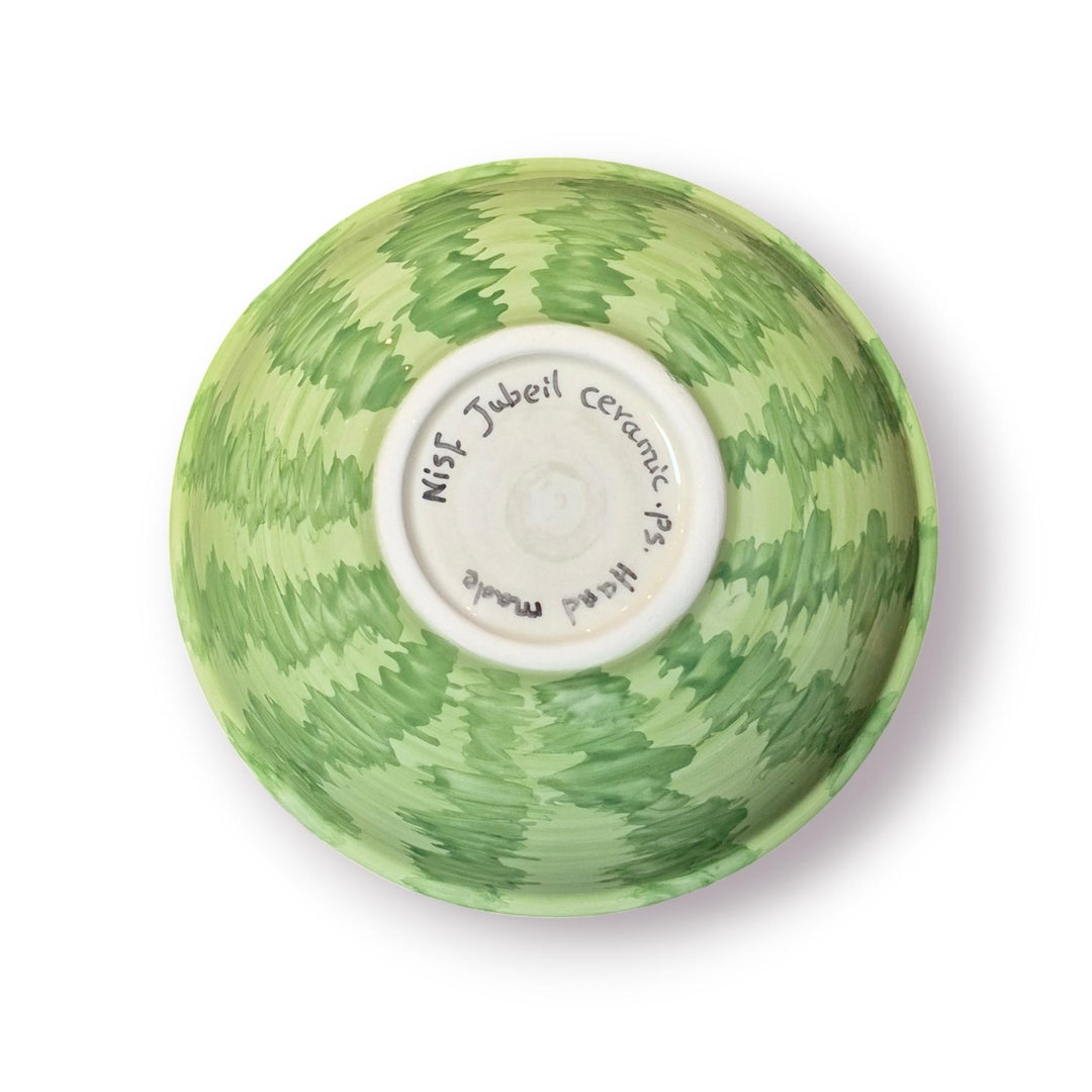 NJubeil: Deep Serving Bowl - Watermelon Motif (8.5in)