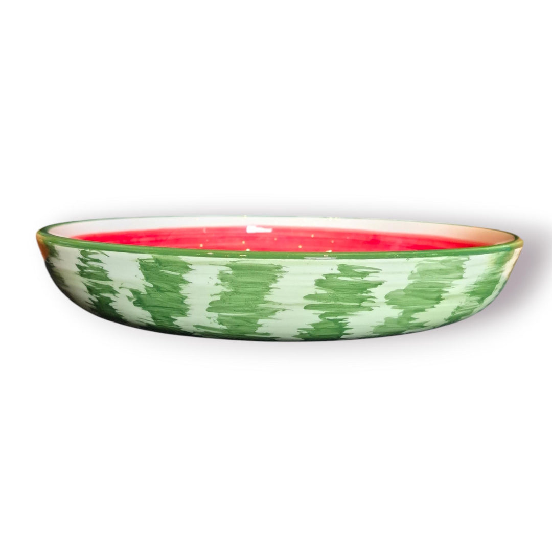 NJubeil - 13.5in Large Round Serving Platter - Watermelon