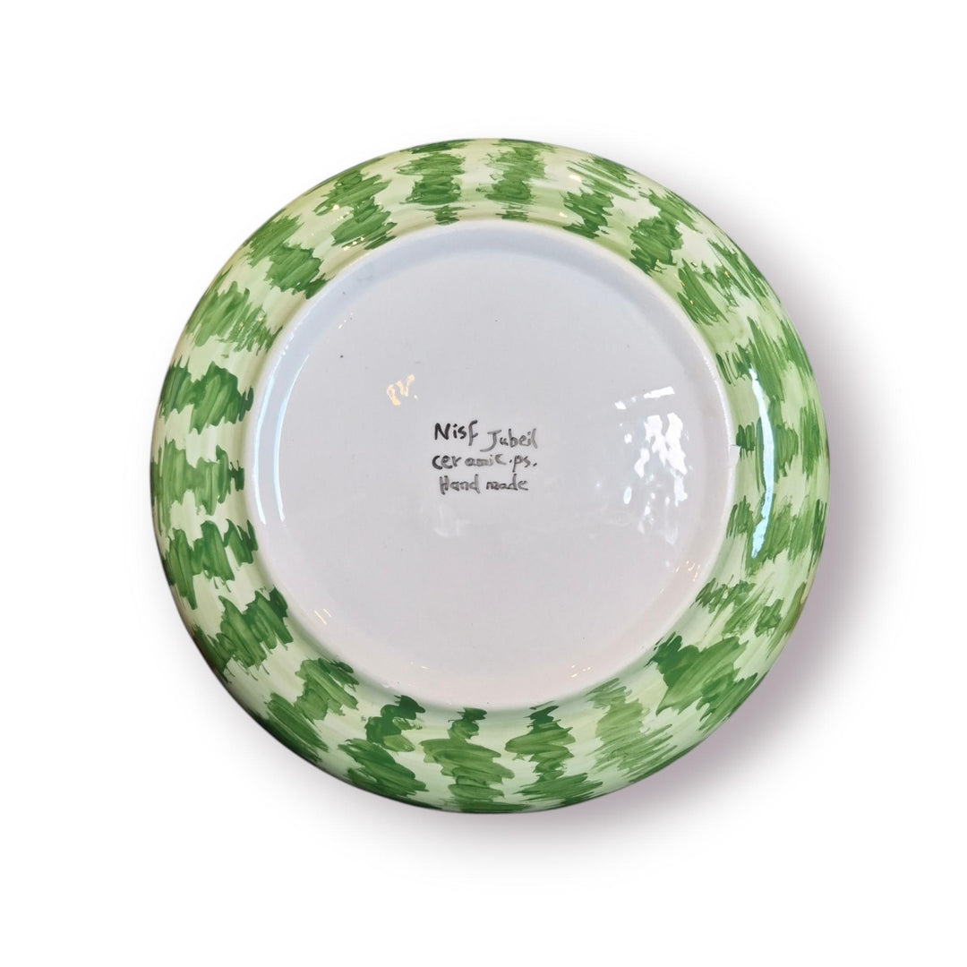 NJubeil - 13.5in Large Round Serving Platter - Watermelon