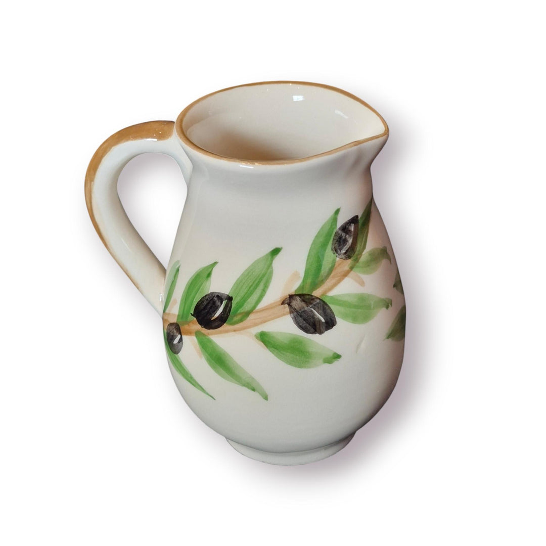 NJubeil: Small Ceramic Creamer Pitcher with Spout