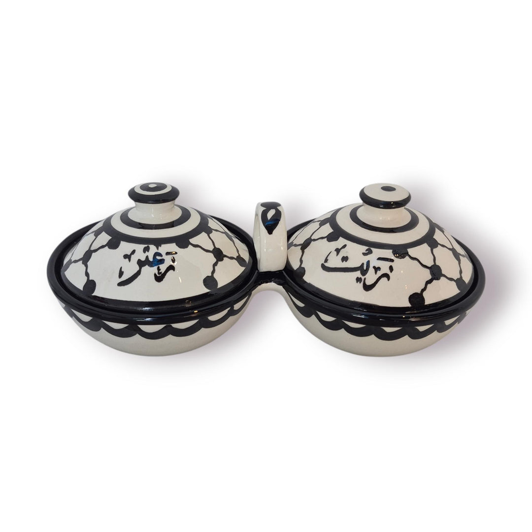 Zeit and Zaatar Server with lid (Made in Palestine)