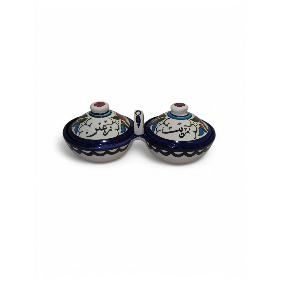 Zeit and Zaatar Server with lid (Made in Palestine)