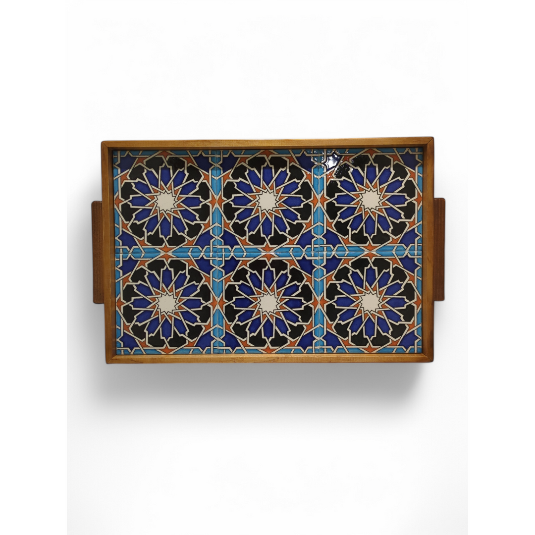 Tiled Tray (6 tiles) Made in Palestine