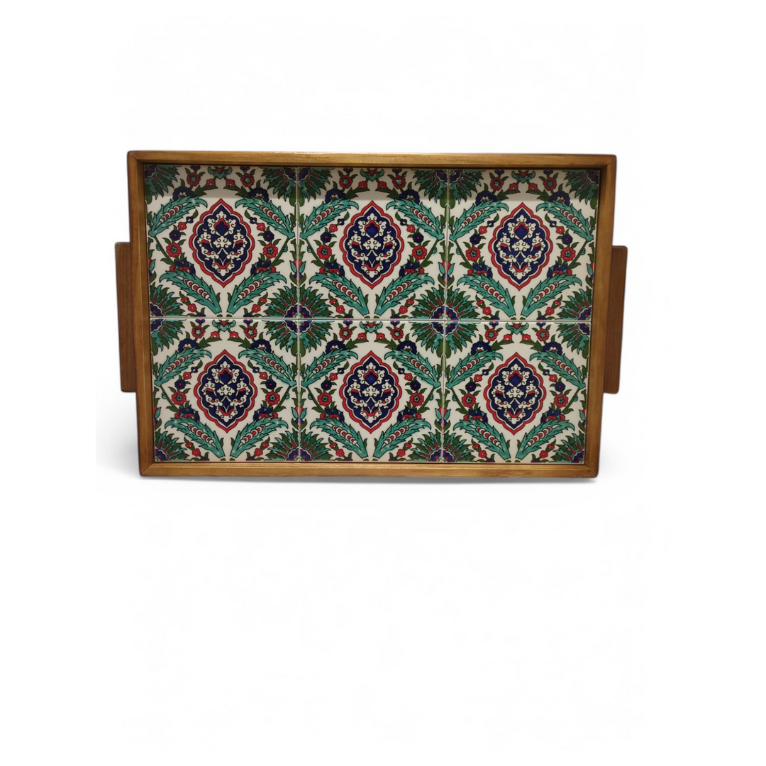 Tiled Tray (6 tiles) Made in Palestine