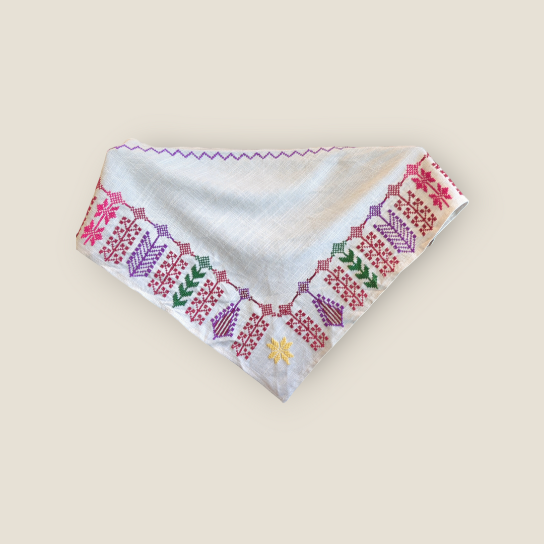 Tatreez Linen Bandana