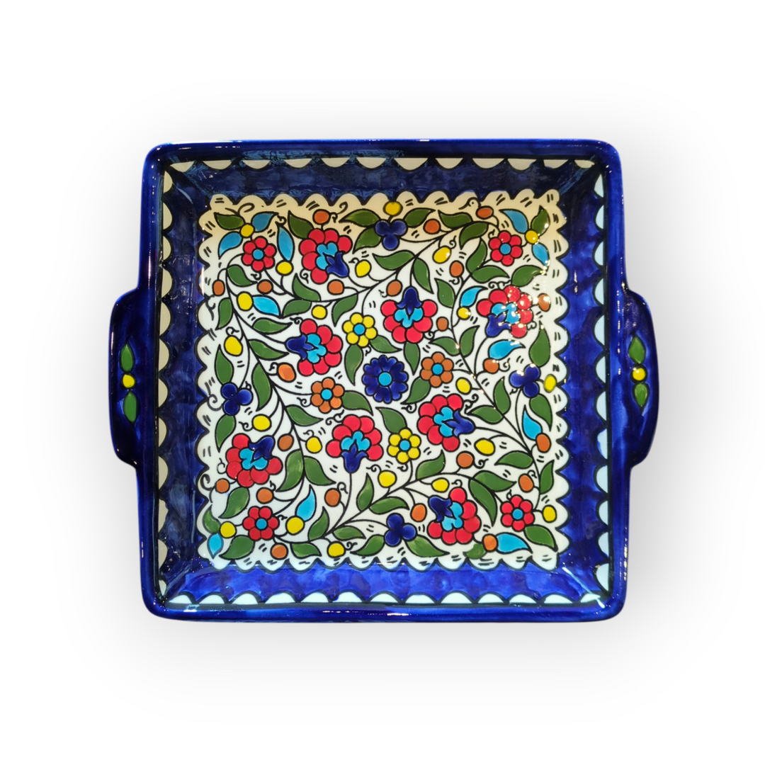 Square Platter with handles (Made in Palestine)