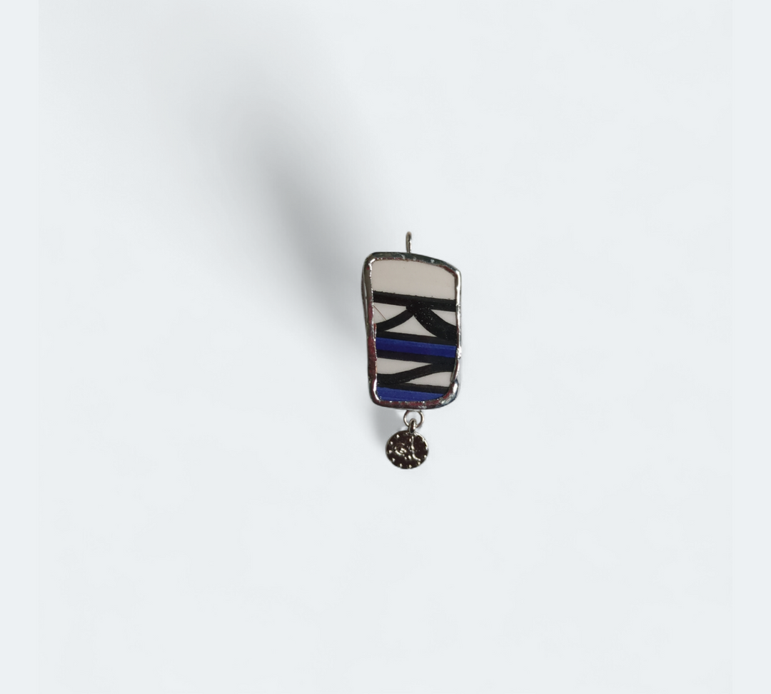 Hand-crafted Khalili Pottery Pendant with Coin