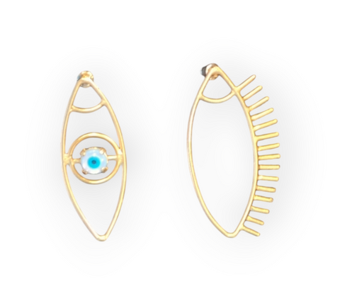 Large Evil Eye Earrings (Loujain Accessories)