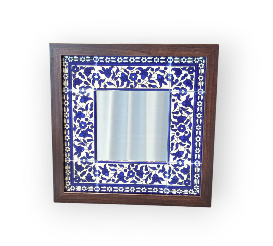 Small Khalili Tile Mirror (Made in Palestine)