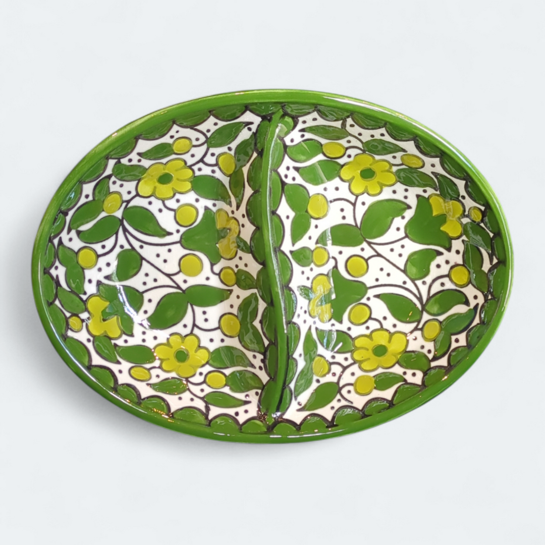 Oval sectioned plate (Made in Palestine)