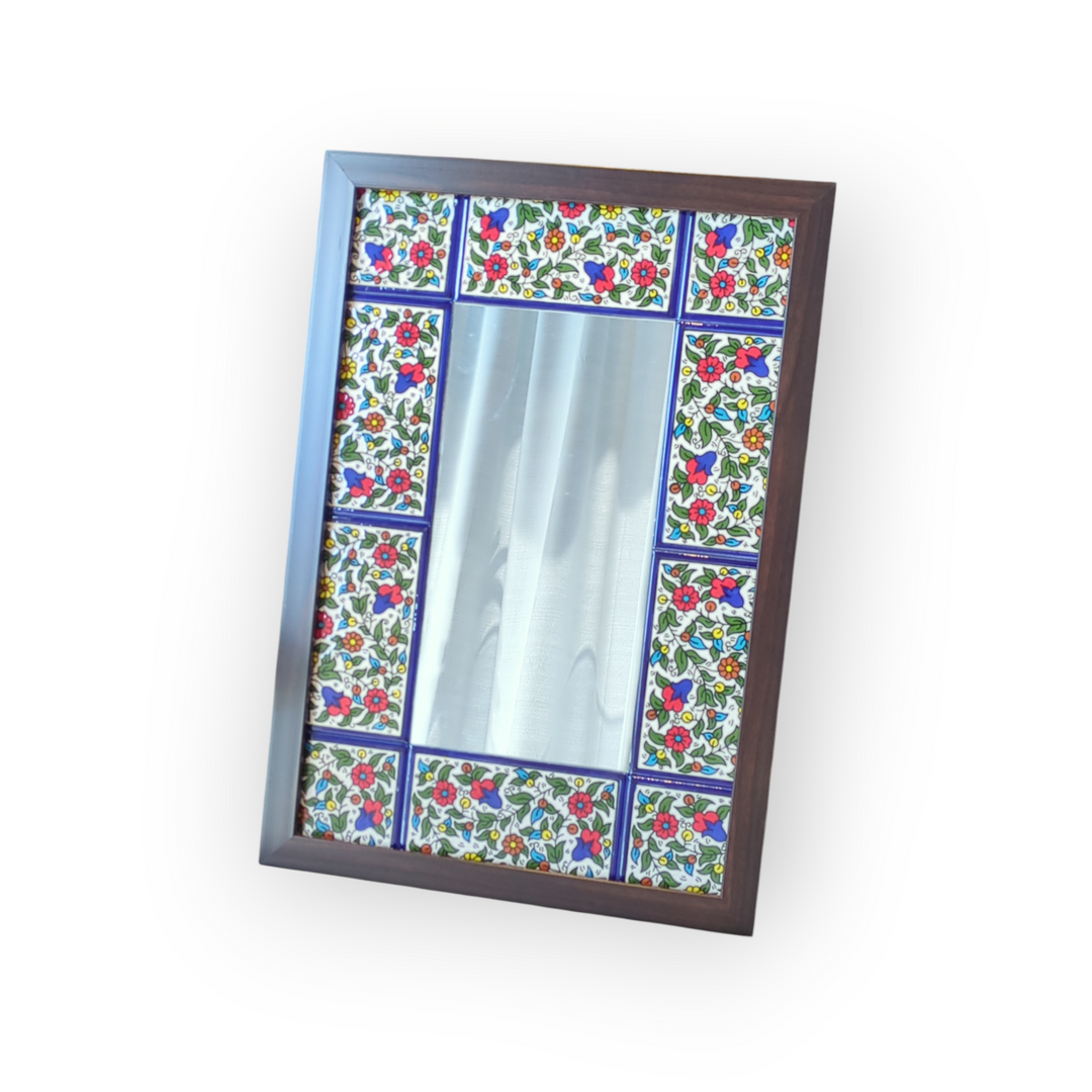 Large Khalili Tile Mirror (Made in Palestine)