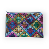 Black Tatreez Pouch with zipper