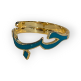 Adjustable Arabic Enamel Ring