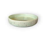 Moroccan Shallow Serving Bowls with Gold Accents