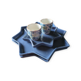 Moroccan Star-Shaped Plate: Blue