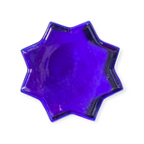 Moroccan Star-Shaped Plate: Dark Blue