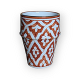 Moroccan Ceramic Coffee Cups: Set of 2