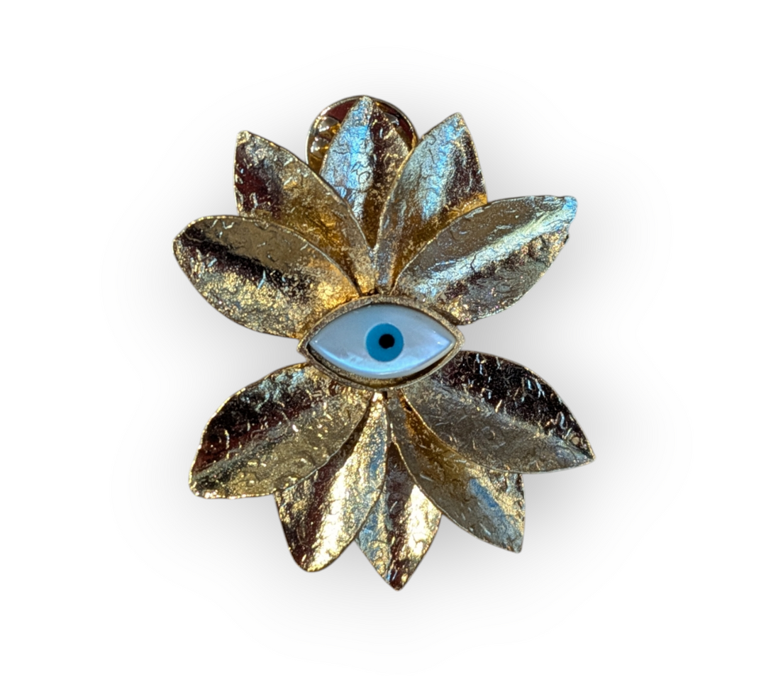 Flower Evil Eye Pin (Loujain Accessories)