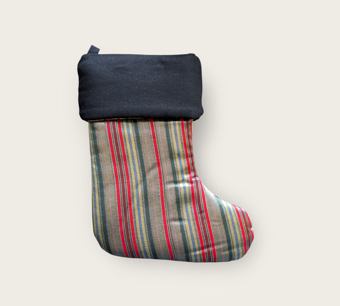 Saya Stocking with Embroidered Deer