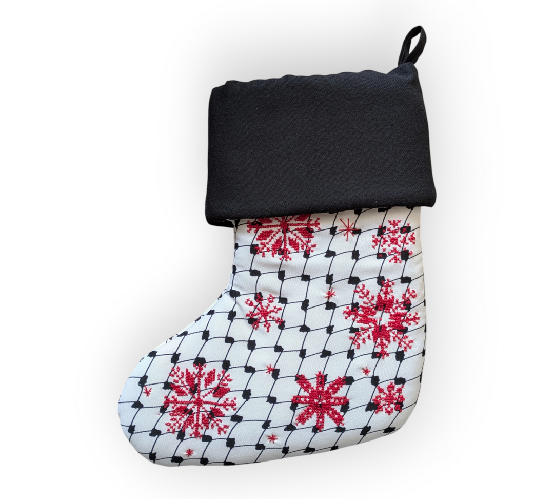 Keffiyeh Stocking with Tatreez