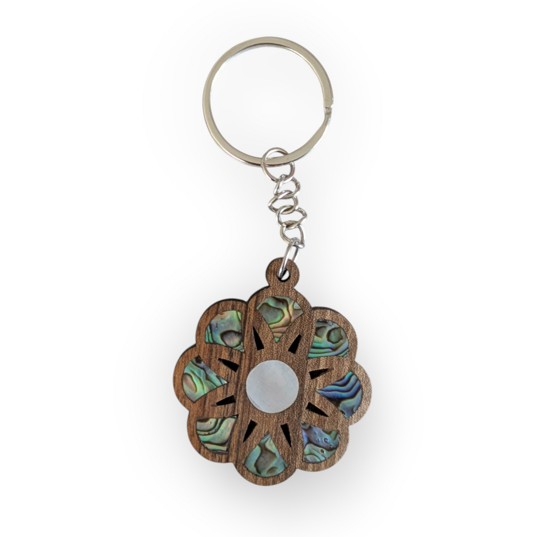 Damascene keychain