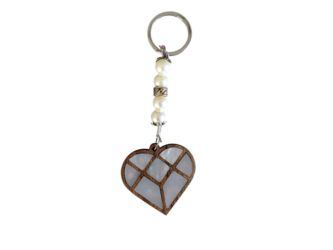 Damascene keychain