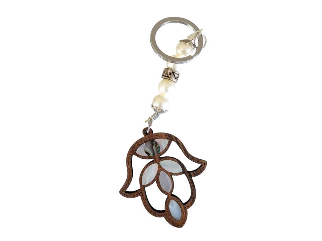 Damascene keychain