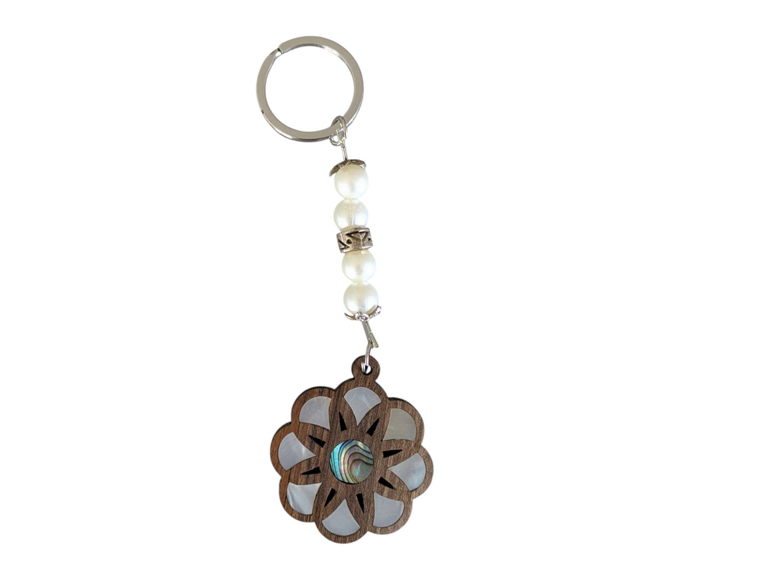 Damascene keychain