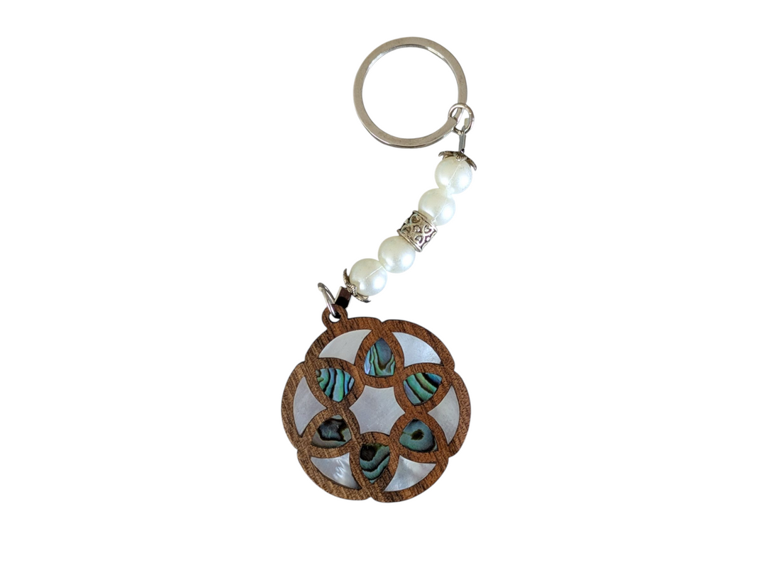 Damascene keychain