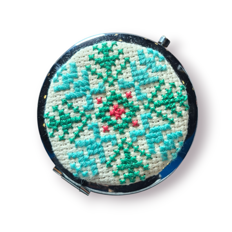 Tatreez Compact Mirror