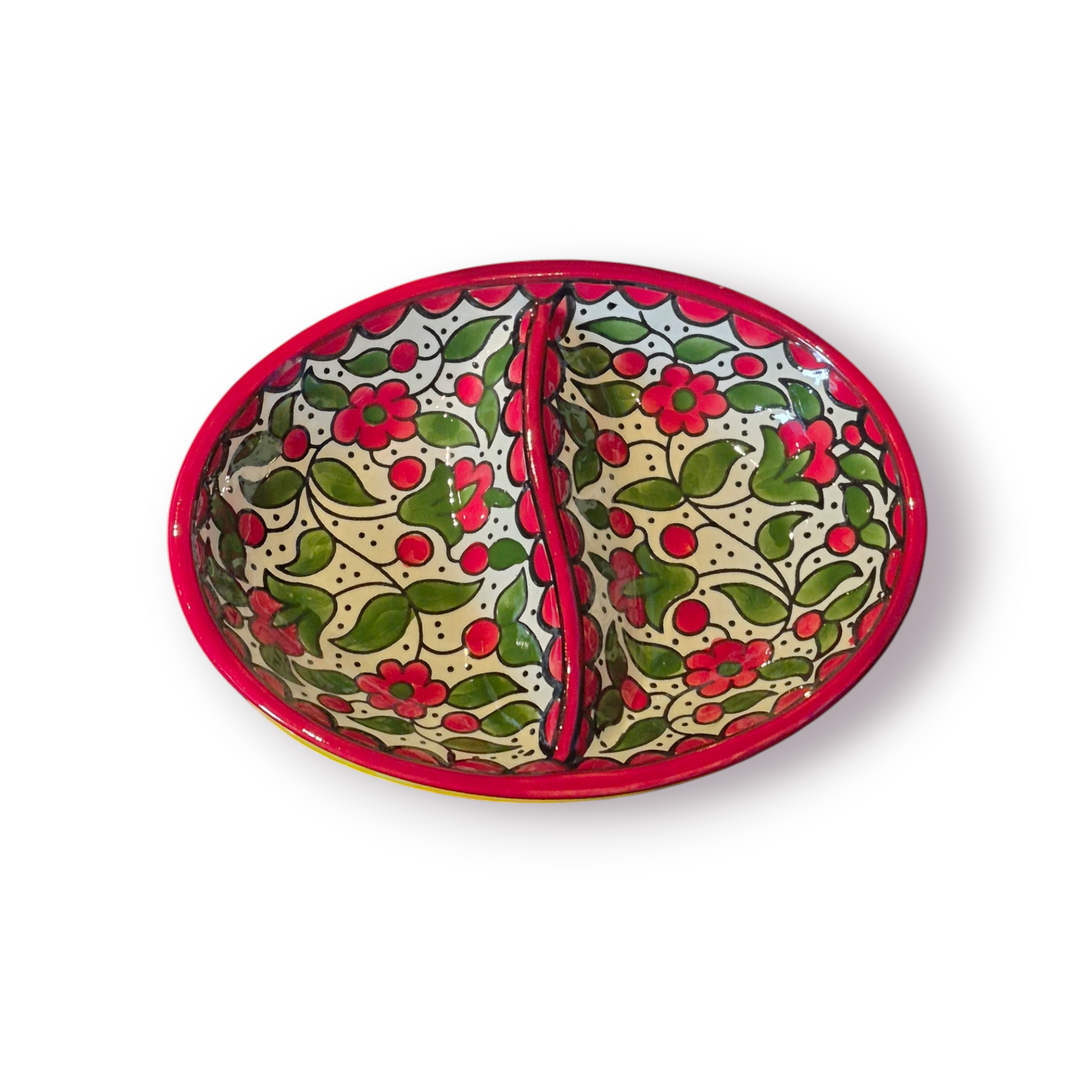 Oval sectioned plate (Made in Palestine)