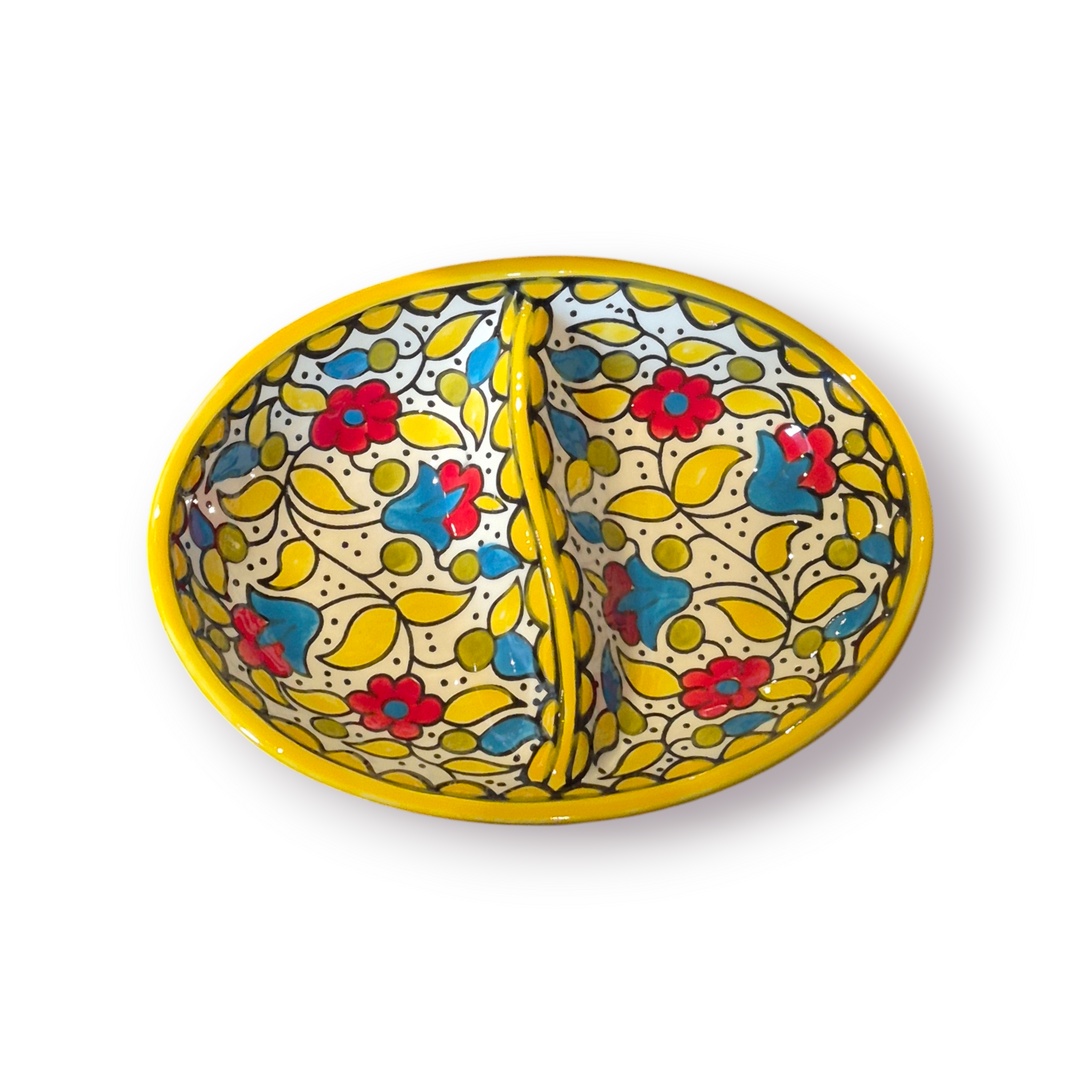 Oval sectioned plate (Made in Palestine)
