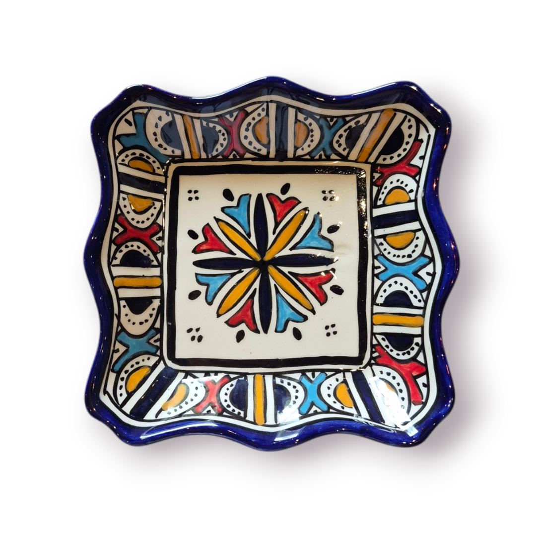 Square Fez Serving Plate (Large)