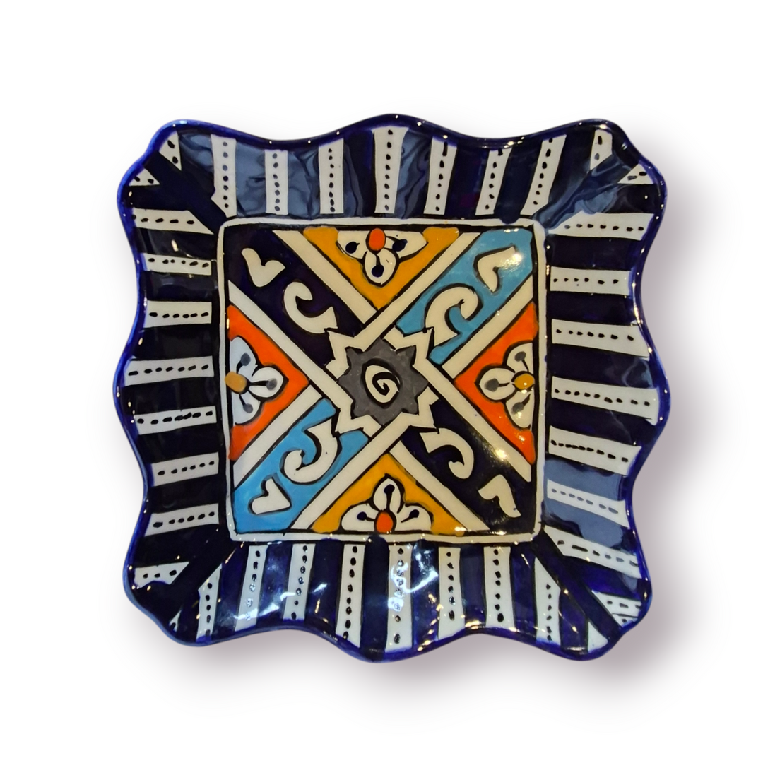 Square Fez Serving Plate (Large)