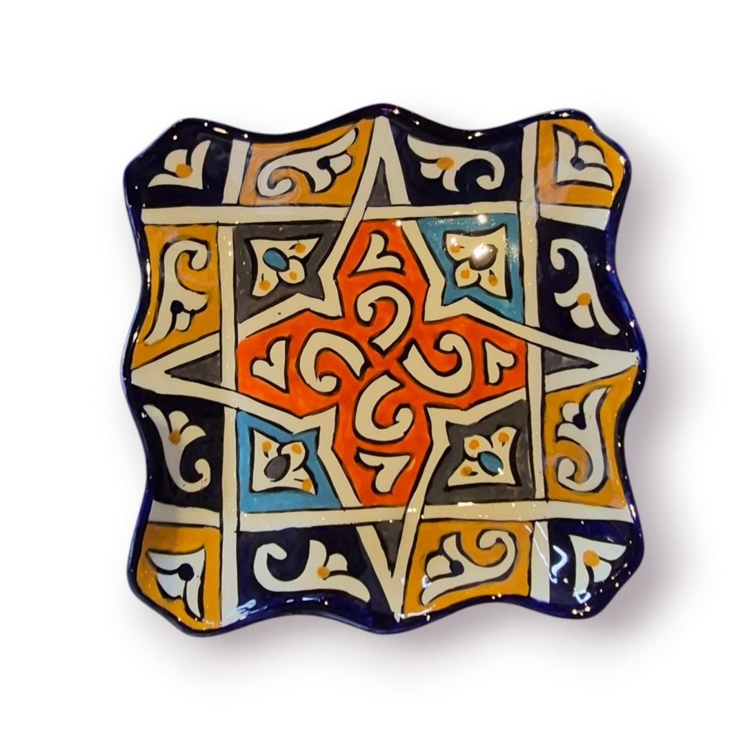 Square Fez Serving Plate (Large)