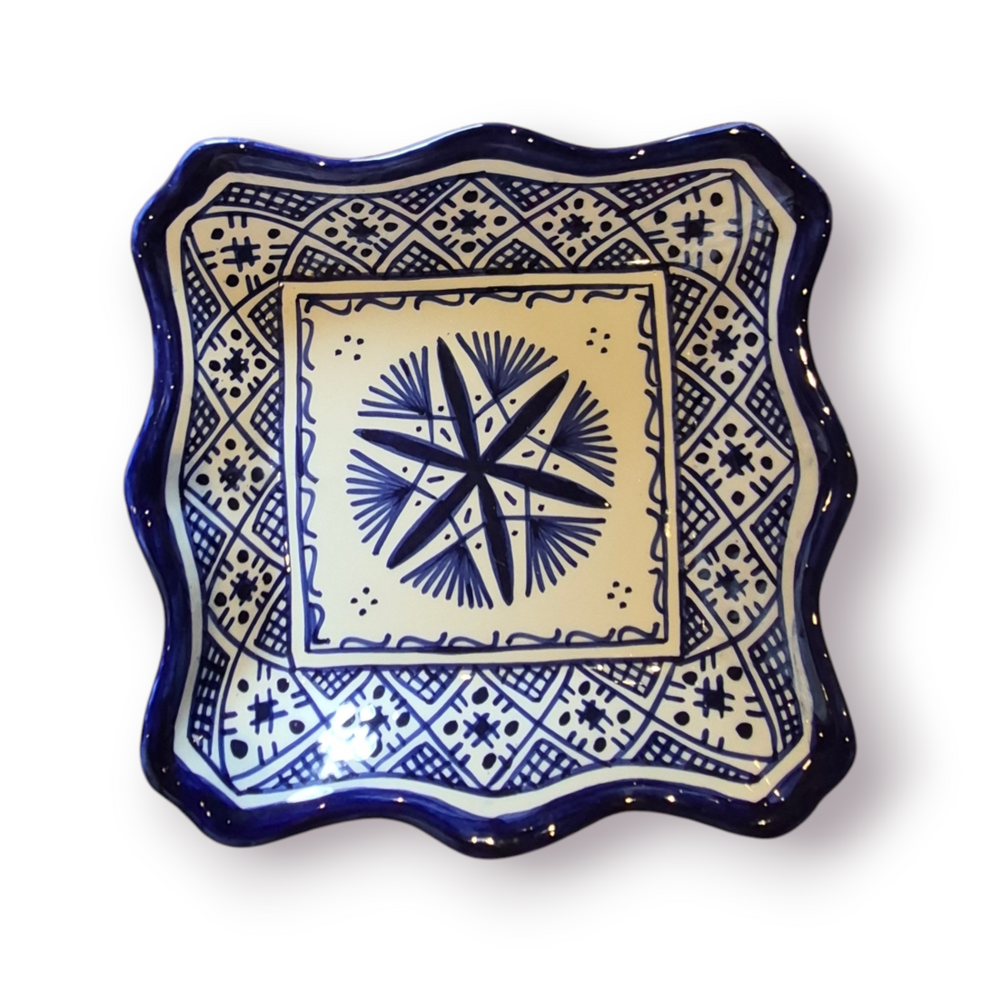 Square Fez Serving Plate (Large)