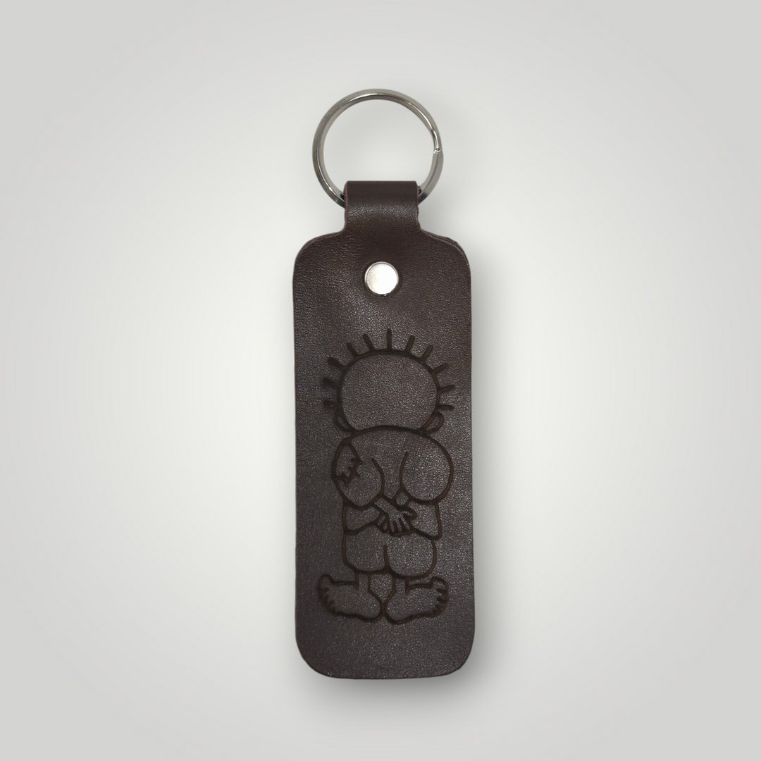 Handala Leather Keychain