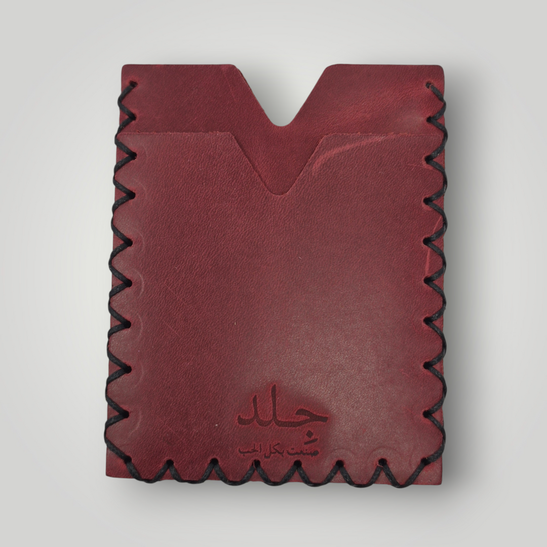 Leather Vertical Card Holder Wallet